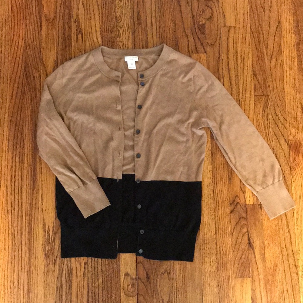 J Crew Colorblock Clare Cardigan